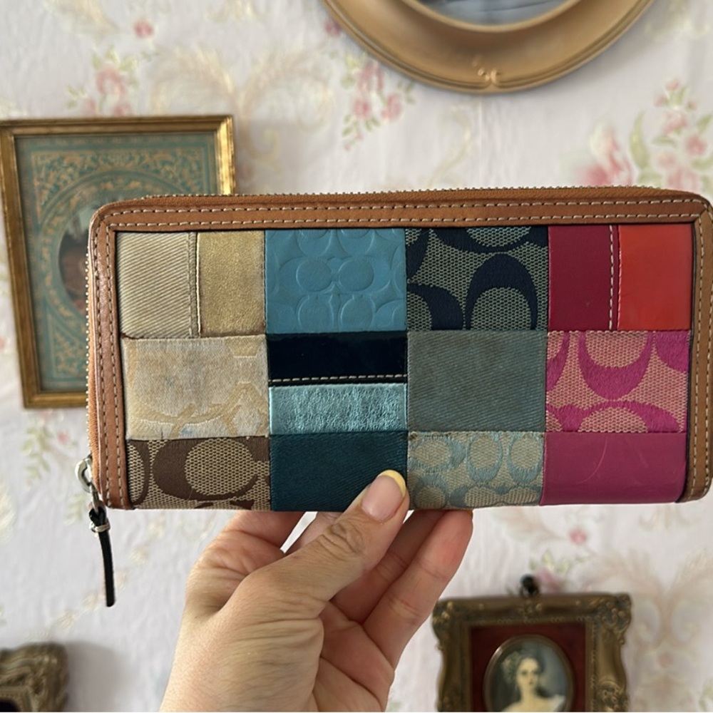 Coach Multicolor Patchwork Wallet
